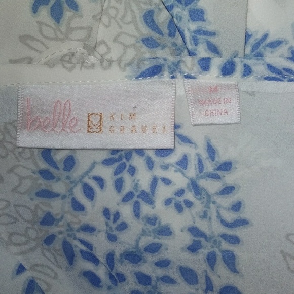 NWOT Belle by Kim Gravel Boho Top Size M - Picture 8 of 10